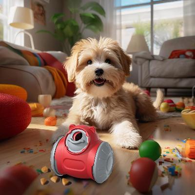 BrainChase™ Dog Food Dispenser - Red 