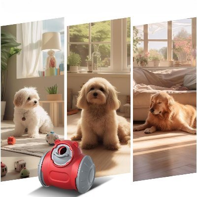 BrainChase™ Dog Food Dispenser - Red 